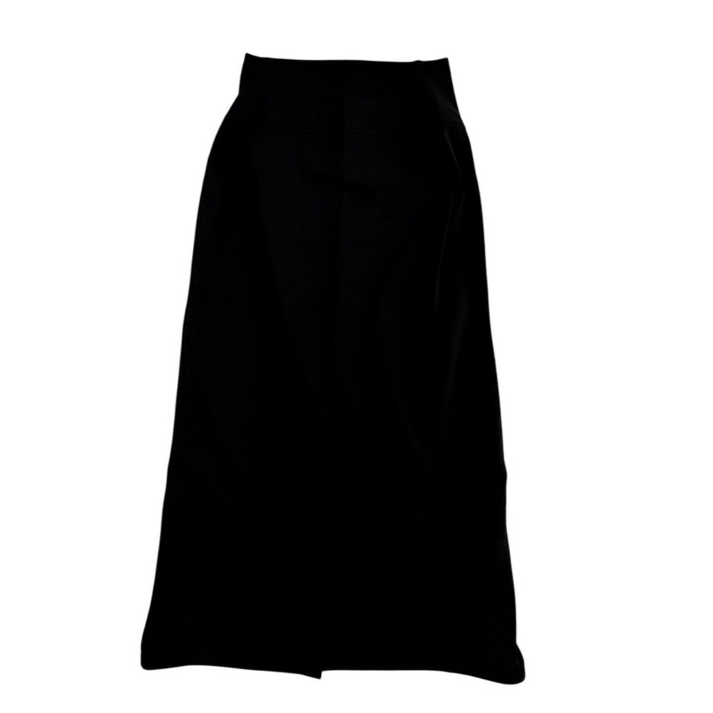 Lululemon Nulu High-Rise Slim Fit Midi Skirt Black  Womens Size 8 - Picture 2 of 6